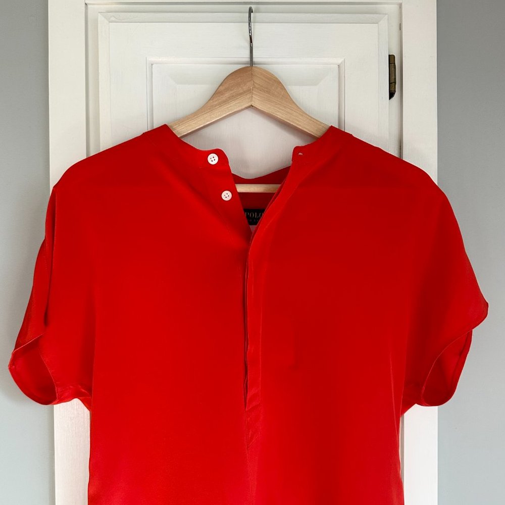 Polo by Ralph Lauren Red Blouse